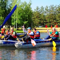 Сплав + командная игра Спутник - Организация праздников от компании TOP-SHOW в Екатеринбурге