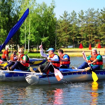 Сплав + командная игра Спутник - Организация праздников от компании TOP-SHOW в Екатеринбурге