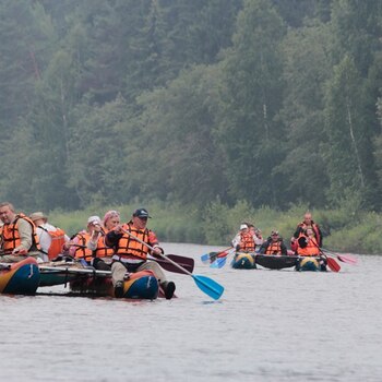 Сплав по реке Чусовая - Организация праздников от компании TOP-SHOW в Екатеринбурге